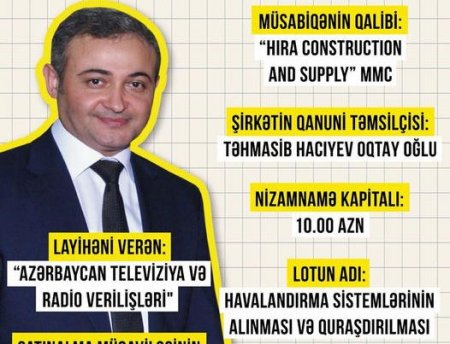 AzTV dövlətə borcu olan şirkətə tender verib - İcazə verin, şübhələnək...